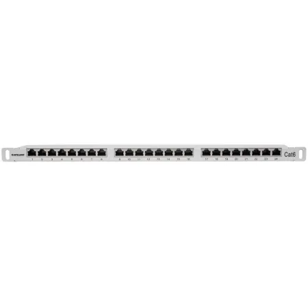 Patch Panel Rack 19 0.5u, 24 Porty Rj45 Cat6 Ftp, Szary